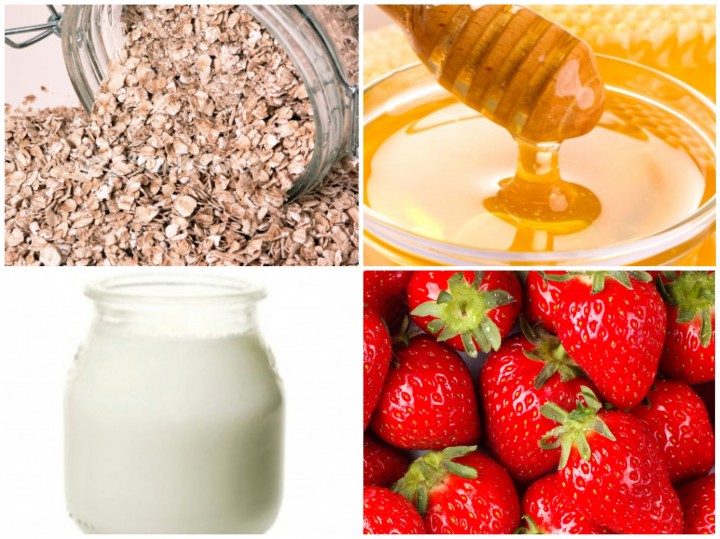 DIY: Oatmeal, Honey, Yogurt & Strawberry Mask